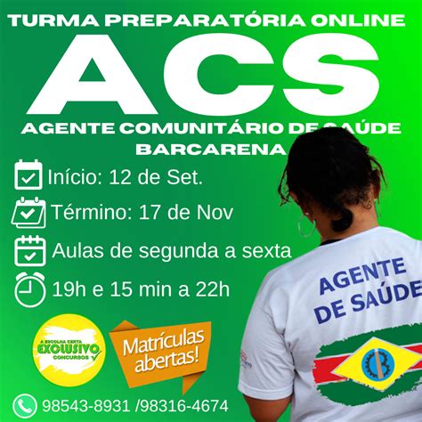 TURMA PREPARATÓRIA ONLINE ACS BARCARENA Exclusivo Concursos Online