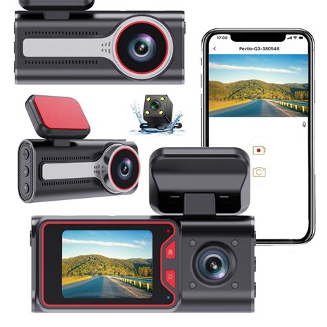 Dash Camera For Cars 1080p Full Hd Dash Cam Front And Rear Inside