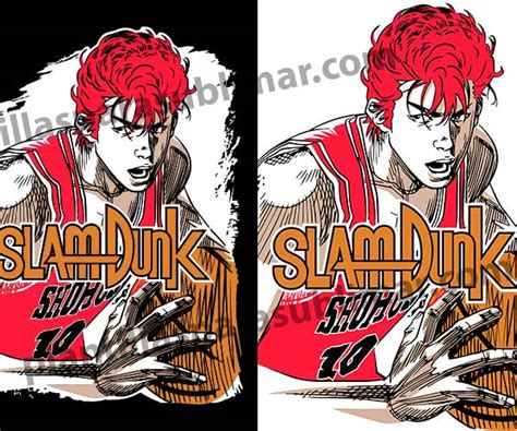 Slam Dunk Anime Vector Plantillas Para Sublimar