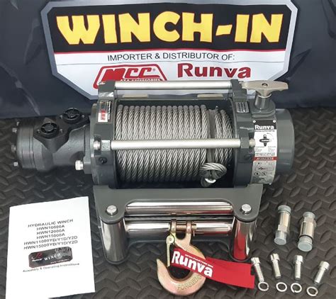 10000LBS RUNVA WINCH HYDRAULIC 10 000LBS 4 536KG RWHWN10000YD