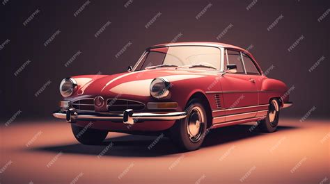 Premium AI Image | Vintage car in a movie scene a classic moment