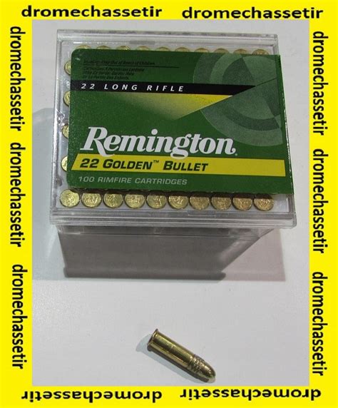 Boite De 100 Cartouches De 22lr De Marque Remington Golden Bullet Poids 40grs Haute Vitesse