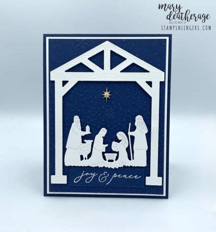 Stampin Up Cas Stars At Night Divine Joy Peace Christmas Card