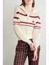 Marant Toile Alec Striped Intarsia Open Knit Sweater Net A Porter