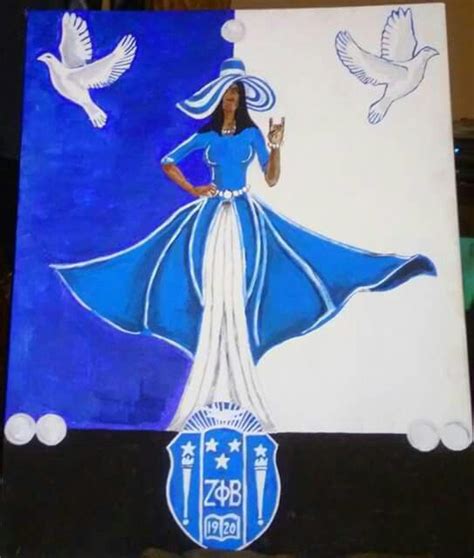 Zeta Phi Beta Painting