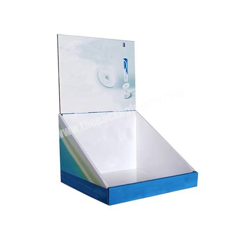 Counter Paperboard Display Box Cardboard Retail Display Rack Paper Tray Box