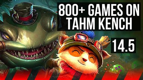 Tahm Kench Vs Teemo Top Games Na Master Youtube