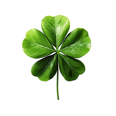 ai generated simple clover leaf graphics  transparency  png