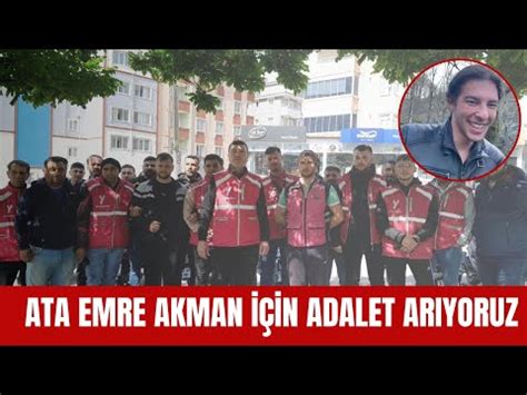 Motokuryeler Ata Emre Akman için adalet istedi YouTube