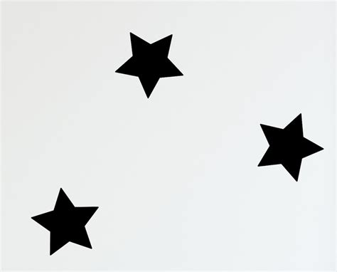 50mm 2 Inch Star Wall Sticker Decal Set Nursery Kids Bedroom Interior