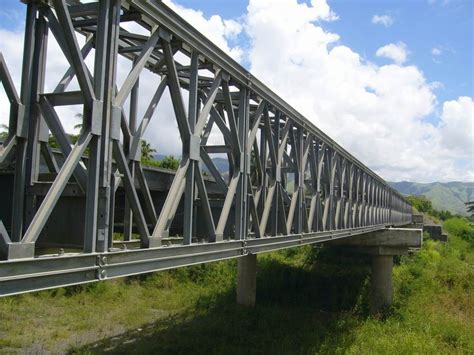 Puente De Bailey Prefabricado Galvanizado De Pintura Y De Pulido