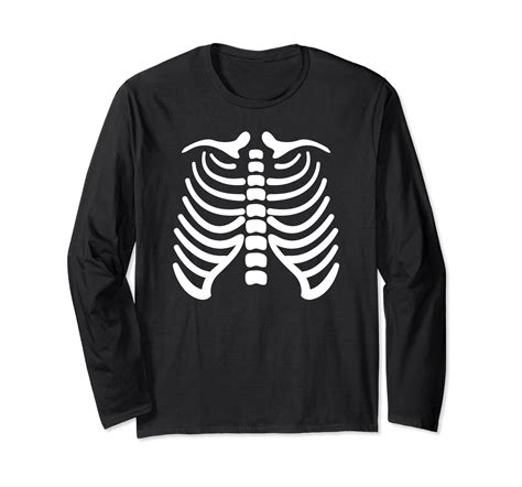 Skeleton Rib Cage Long Sleeve T Shirt 4lvs 4loveshirt