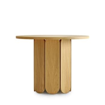 Table à manger ronde en bois D120cm bois clair MATI Maisons du Monde