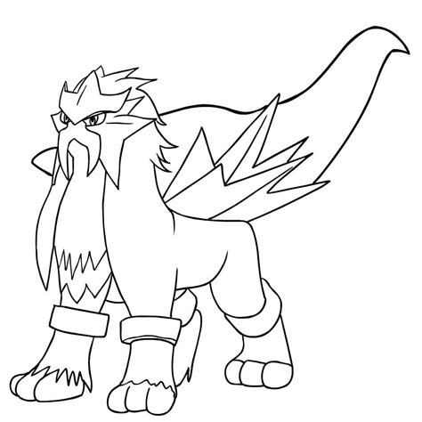 Entei Pokemon Coloring Pages Pokemon Coloring Pages Pokemon Coloring