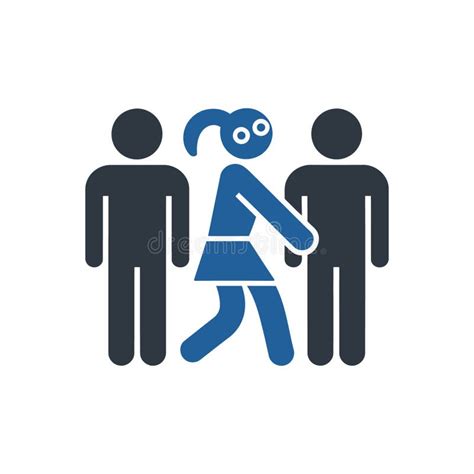 girl walking  crowd icon stock vector illustration  group