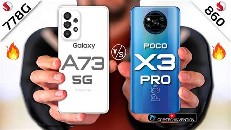 Galaxy A73 VS POCO X3 Pro Camera AnTuTu Geek Bench Display Full