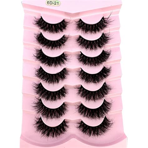 Amazon HBZGTLAD 3d Fluffy Mink Lashes Eyelashes Thick Long Faux