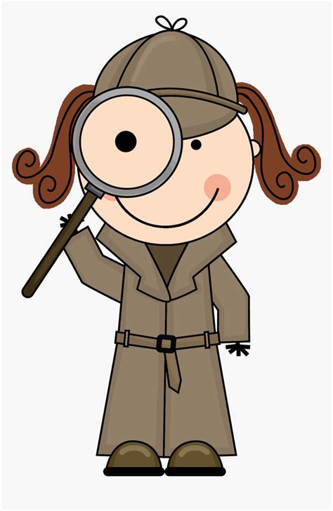 Detective Clipart Free - Detective Magnifying Glass Clip Art, HD Png ...