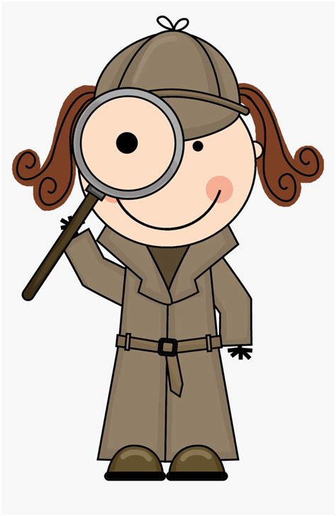 Detective Clipart Free - Detective Magnifying Glass Clip Art, HD Png Download , Transparent Png ...