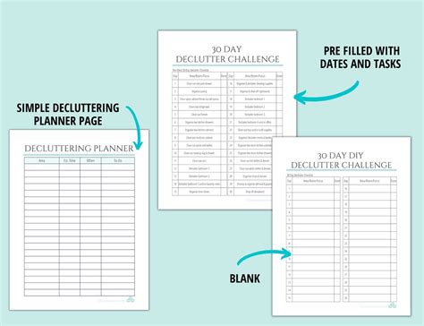 Whole House Declutter Planner Printable Decluttering Planner Etsy