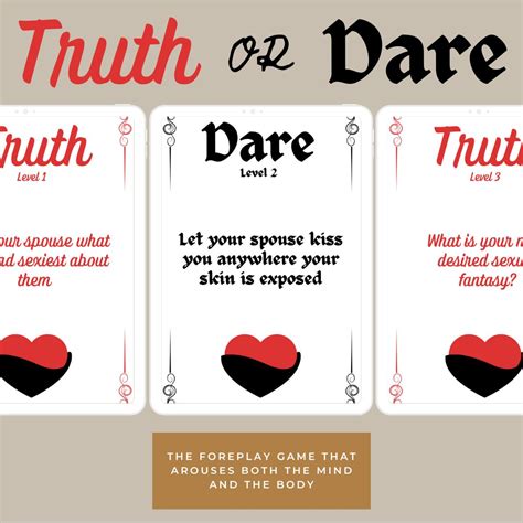 Truth Or Dare For The Married Couple Uncovering Intimacy