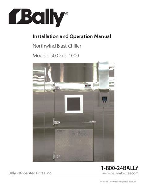 PDF Northwind Blast Chiller Models 500 And 1000ballyrefboxes