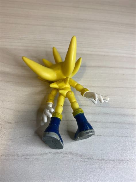 Jazwares Sonic Hedgehog Super Sonic Action Figure 3 Inch Sega RARE Toy ...