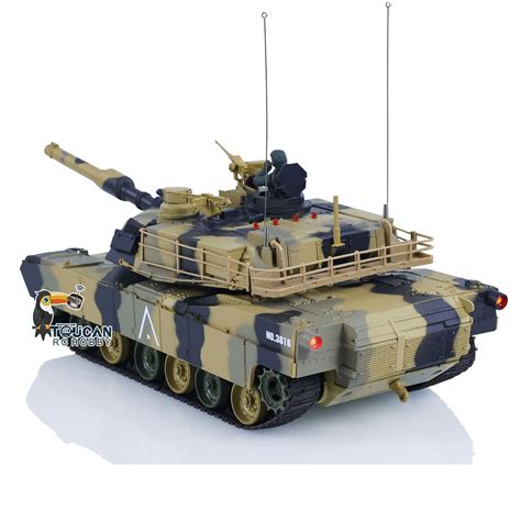 RC Tank Abrams 2 4G Remote Control Battle Tank Car Vehicle Toys M1A2