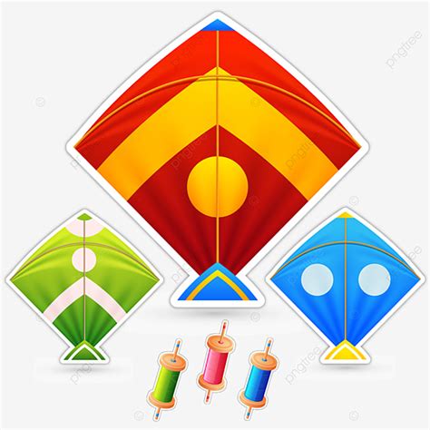 Gambar Layang Layang Warna Warni Dengan Manja Untuk Makar Sankranti