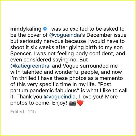 Mindy Kaling Reveals Son Spencers Middle Name After Commenter Says Her