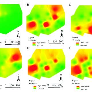 Spatial Distribution Characteristic Maps Of Heavy Metals Concentration