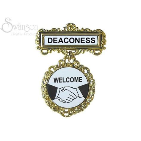 Deaconess Badge- Pin Back - Welcome