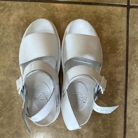 Doc Marten White Voss Sandals 🤍 Lightly Worn Womens Depop