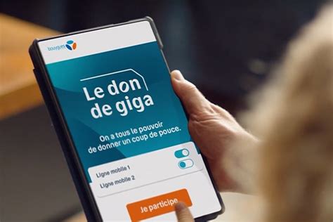 Bouygues Telecom relance son opération Le don de giga alloforfait fr