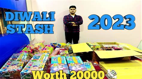 Diwali Stash 2023 Worth Rs 20000 Unique Firecrackers YouTube