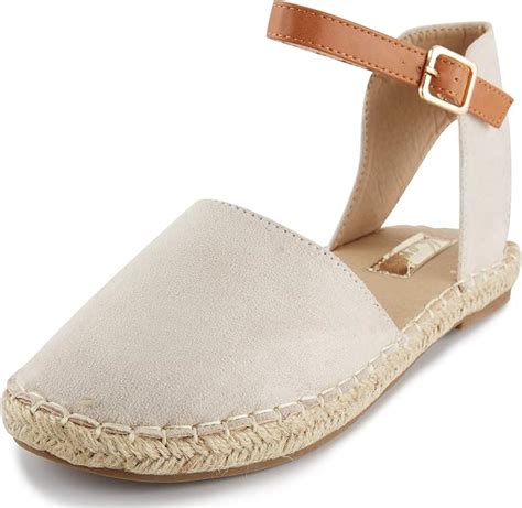 Kentti Womens Closed Toe Ankle Strap Flat Espadrille