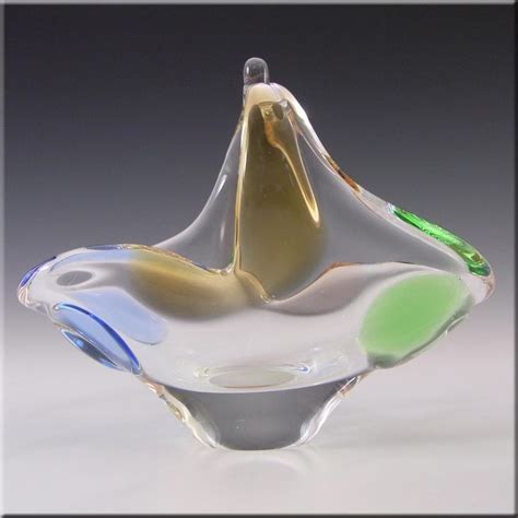 Mstisov Czech Glass Rhapsody Bowl By Frantisek Zemek Bohemian Glass Glass Types Of Glassware