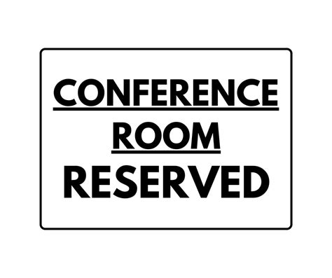 Meeting Room Reserved Sign Printable Templates Free Pdf Downloads