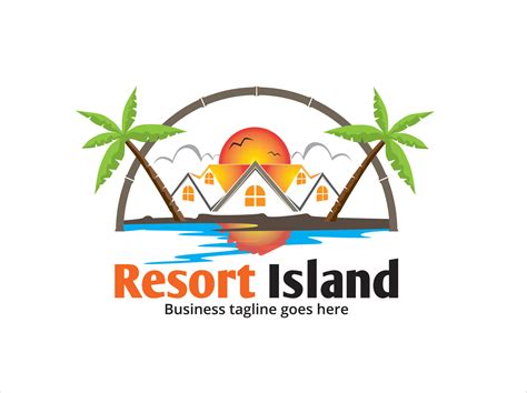 Resort Island Logo 11401239 Vector Art At Vecteezy