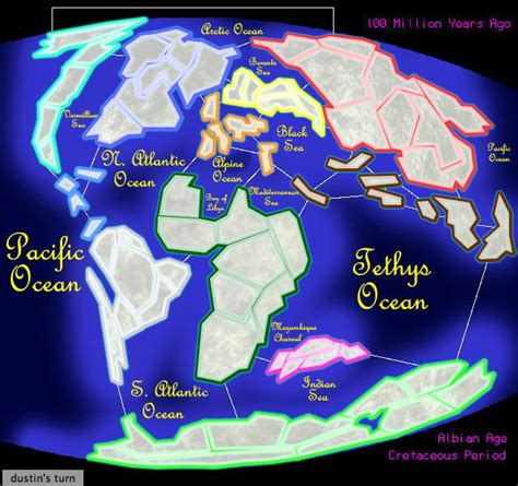 Cretaceous Map