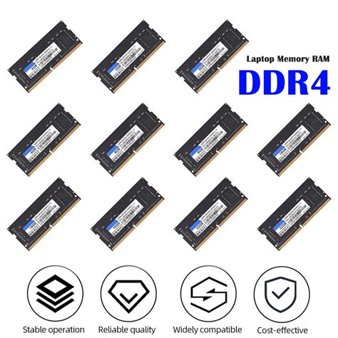 M Dulo De Mem Ria Notebook Para Laptop RAM DDR4 2400MHz 2666MHz 3200MHz