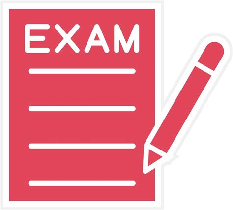 Exam Icon Style 7435960 Vector Art At Vecteezy