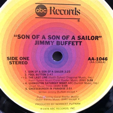 Jimmy Buffett Son Of A Sailor Vintage Vinyl Record Etsy