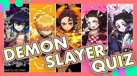 Demon Slayer Quiz Easy To Hard Kimetsu No Yaiba 鬼滅の刃 Character Quiz Youtube