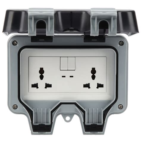 Outdoor Wall Power Socket With 2 3 Hole Socket 2 Switch Waterproof