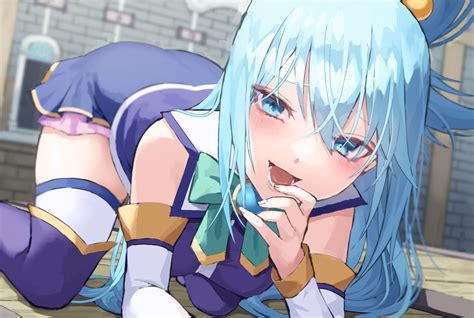 Wallpaper Aqua Konosuba Kono Subarashii Sekai Ni Shukufuku Wo Gadis Anime 1280x860