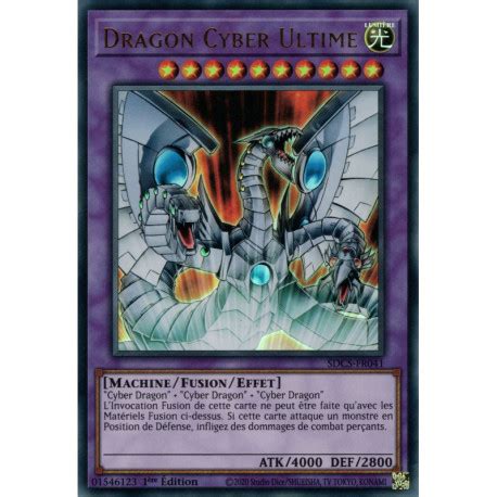 Dragon Cyber Ultime Actualis De Cyber Dragon Ultime Ur Yu Gi