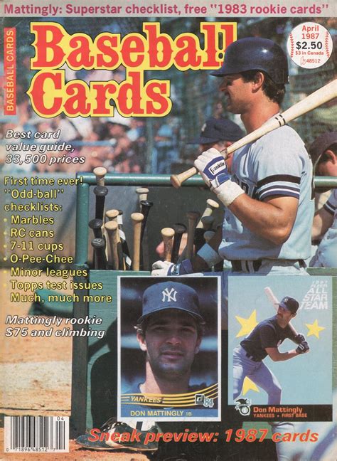 Clyde's Stale Cards: 1987 Baseball Cards Magazine Index