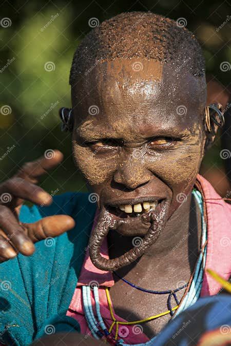 Women From The African Tribe Mursi Surma Ethiopia Editorial Image