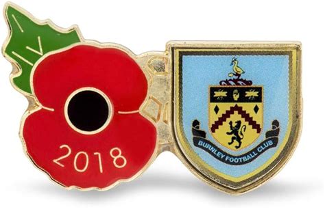 The Royal British Legion Burnley 2018 Poppy Lapel Pin Uk